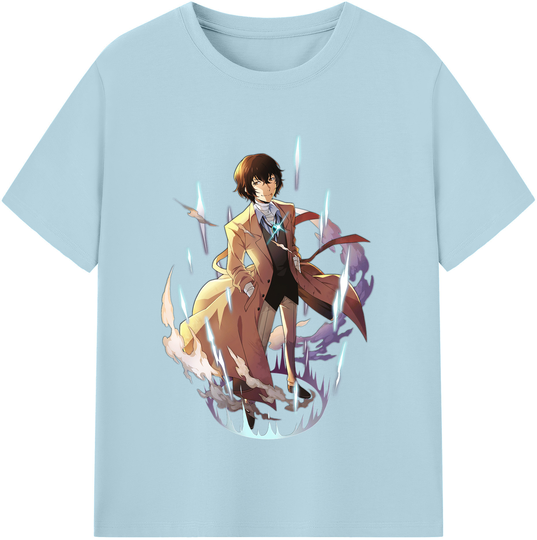 （画像用） 文豪ストレイドッグス Bungo Stray Dogs 綿100％半袖Tシャツ（フロントプリント）